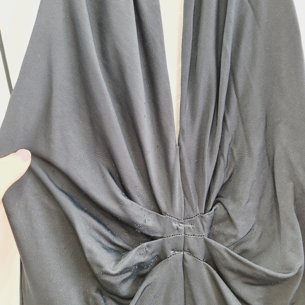 💕 BCBGMaxAzria Black Maxi Dress Gown Women's Size 8 - Picture 7 of 11